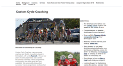 Desktop Screenshot of customcyclecoaching.co.uk