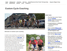 Tablet Screenshot of customcyclecoaching.co.uk